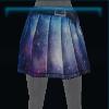 Blue galaxy skirt