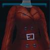 Red leather coat