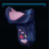 Dark blue Valentine saddle