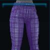 Purple checkered riding pants