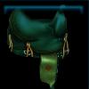 Green western saddle