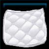 Natural white diamond quilt saddle pad