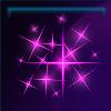 Purple sparkling powder