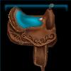 Ornate Western saddle