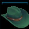 Green ridge top cowboy hat
