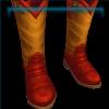 Red round toe cowboy boots