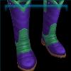 Purple decorated cowboy boots