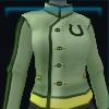 Green riding jacket