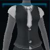 Black school uniform top