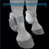 Bone White open front boots