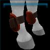 Cherry Leg open front boots