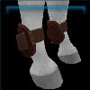 Cappuccino open front boots