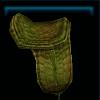 Green crocodile saddle