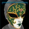 Green Venetian Mask