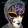 Blue Venetian Mask