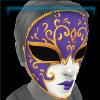 Purple Venetian Mask