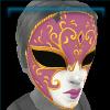 Pink Venetian Mask