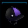 Raring racer helmet in violet
