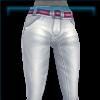Raring racer pants with berry belt