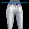 Raring racer pants with violet belt