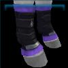 Raring racer leg wraps in violet