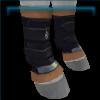Raring racer leg wraps in bronze