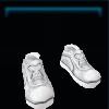 White disco shoes