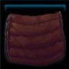 Raring racer saddle pad in chocolate