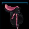Raring racer saddle in berry