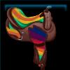 Prismatic Pride saddle