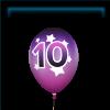 10th Anniversary Birthday Balloon