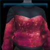 Galaxy sweater in red