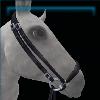 Black Drop Noseband Bridle