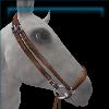Chestnut Drop Noseband Bridle