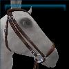 Walnut Drop Noseband Bridle