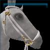 Golden Porcelain Drop Noseband Bridle