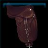 Burgundy Baroque Saddle