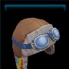 Brown aviator hat