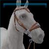 Walnut Silver Heart Bridle