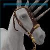 Hazelnut Gold Horned Bridle