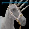 Porcelain Gold Horned Bridle