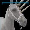 Porcelain Silver Horned Bridle