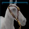 Hazelnut Gold Medallion Bridle