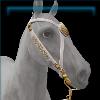 Porcelain Gold Medallion Bridle