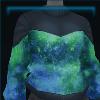 Galaxy Sweater in Blue and Green
