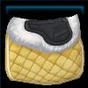 Pastel yellow saddle pad