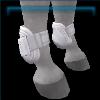 JVN White Open Front Boots