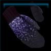 Frosty New Year's Fantasy winter gloves