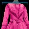 Fashionista in the Snow pink coat