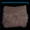 Dark faux fur saddle pad